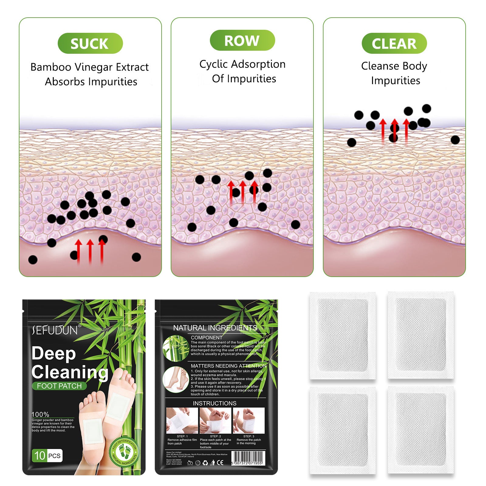 Wormwood Foot Mask Anti Fatigue Health Preserving Sleep Care Stick