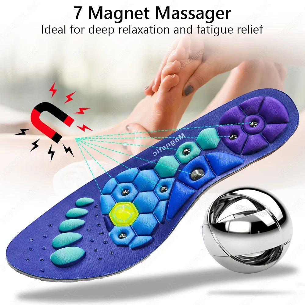 Shoe Pads
Medical Magnetic Insole Therapy Sports Insoles Orthopedic Insoles Massage Foot Weight Loss Slimming Acupressure Anti-fatigue Health Care Shoe Pads