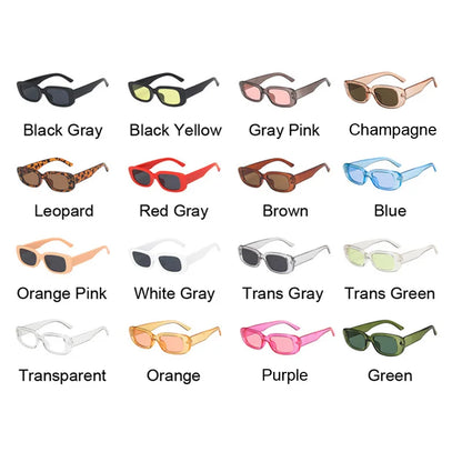 Square Sunglasses Woman Fashion 2022 Vintage Black Shades Sun Glasses