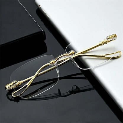 High-grade Presbyopes Anti-blue Light HD Presbyopia Glasses Frameless