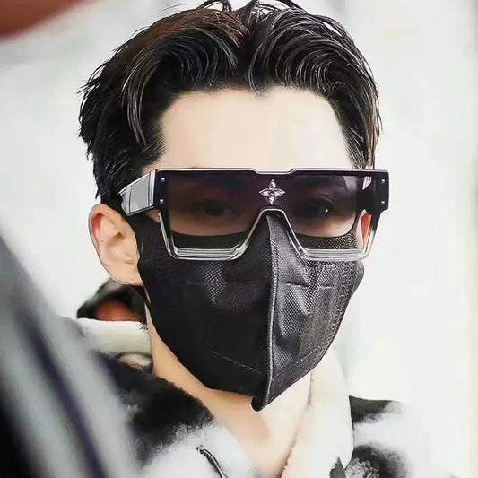 Oversized Sunglasses Men Fashion Square Sun Glasses Luxury Male