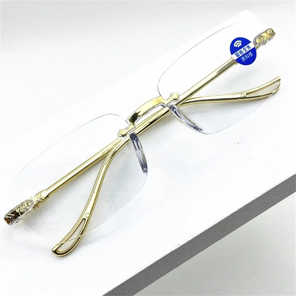 High-grade Presbyopes Anti-blue Light HD Presbyopia Glasses Frameless