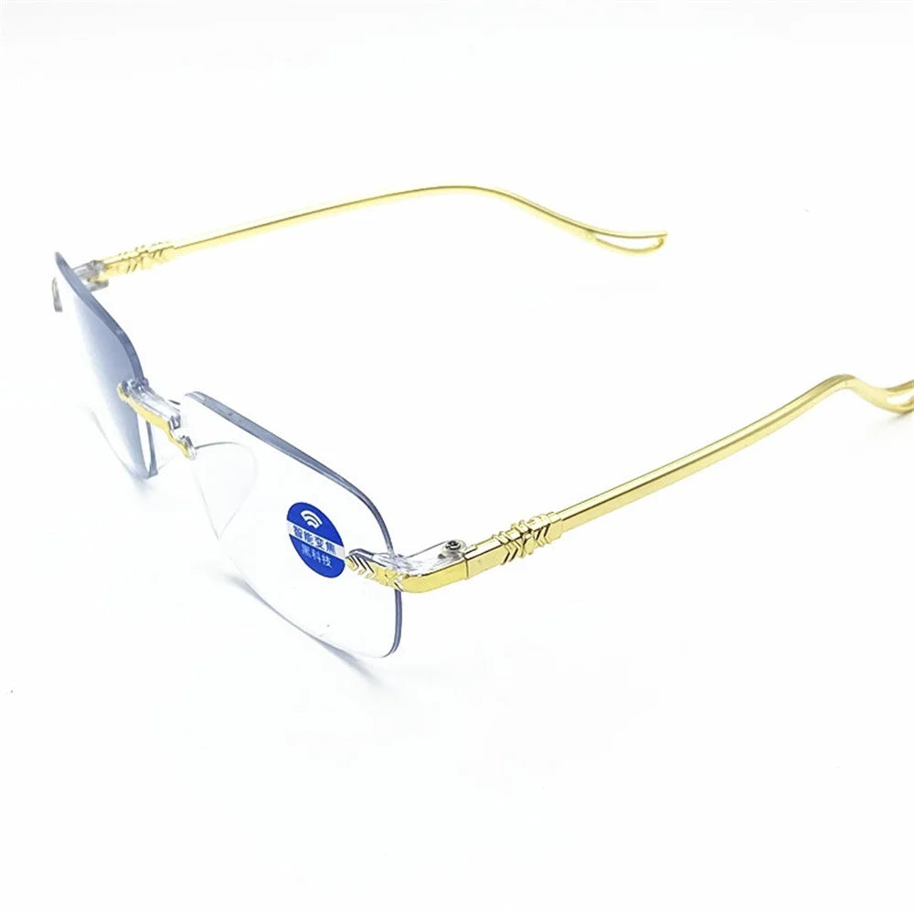 High-grade Presbyopes Anti-blue Light HD Presbyopia Glasses Frameless