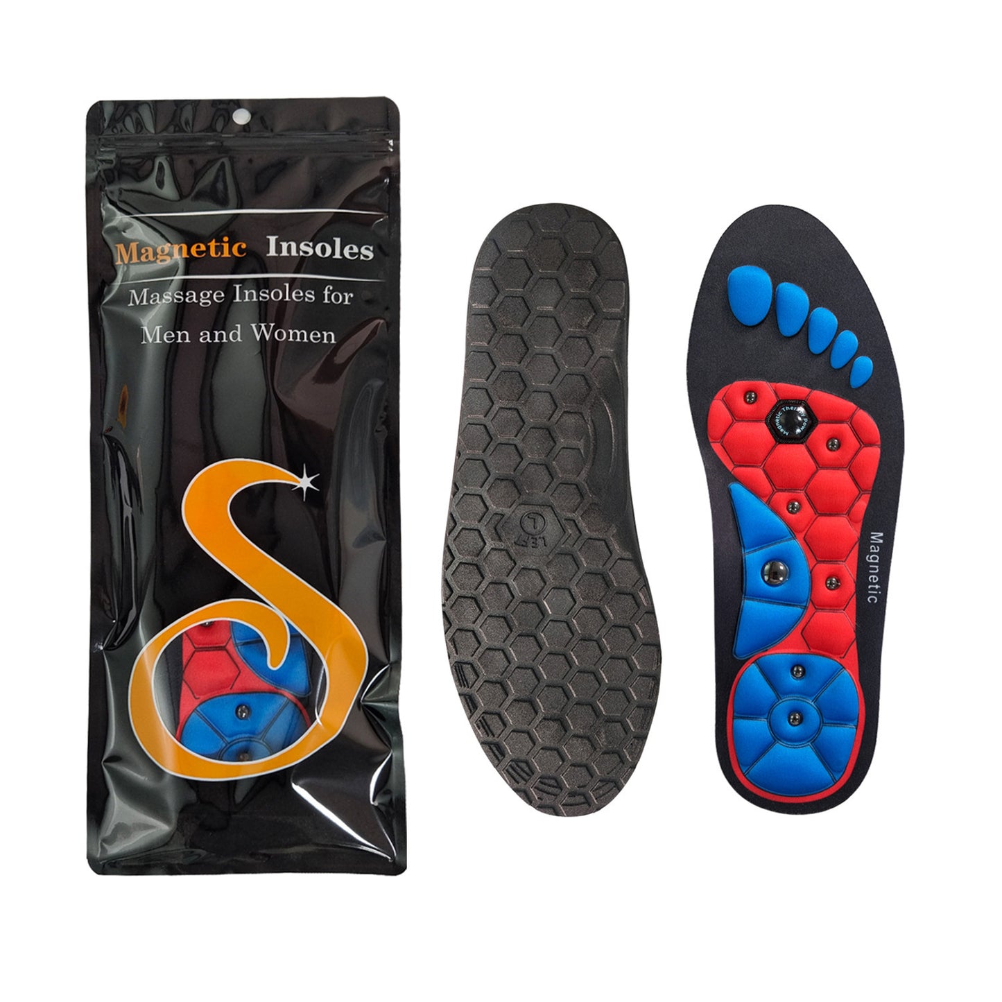 Shoe Pads
Medical Magnetic Insole Therapy Sports Insoles Orthopedic Insoles Massage Foot Weight Loss Slimming Acupressure Anti-fatigue Health Care Shoe Pads
