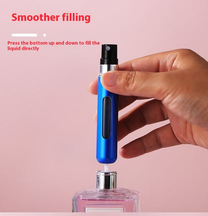 Perfume Sub-bottles Color Direct Charging Aluminum Perfume Bottle Press Head Portable Travel Split Liquid Spray Bottle