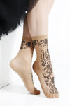 MYA sheer beige socks for women